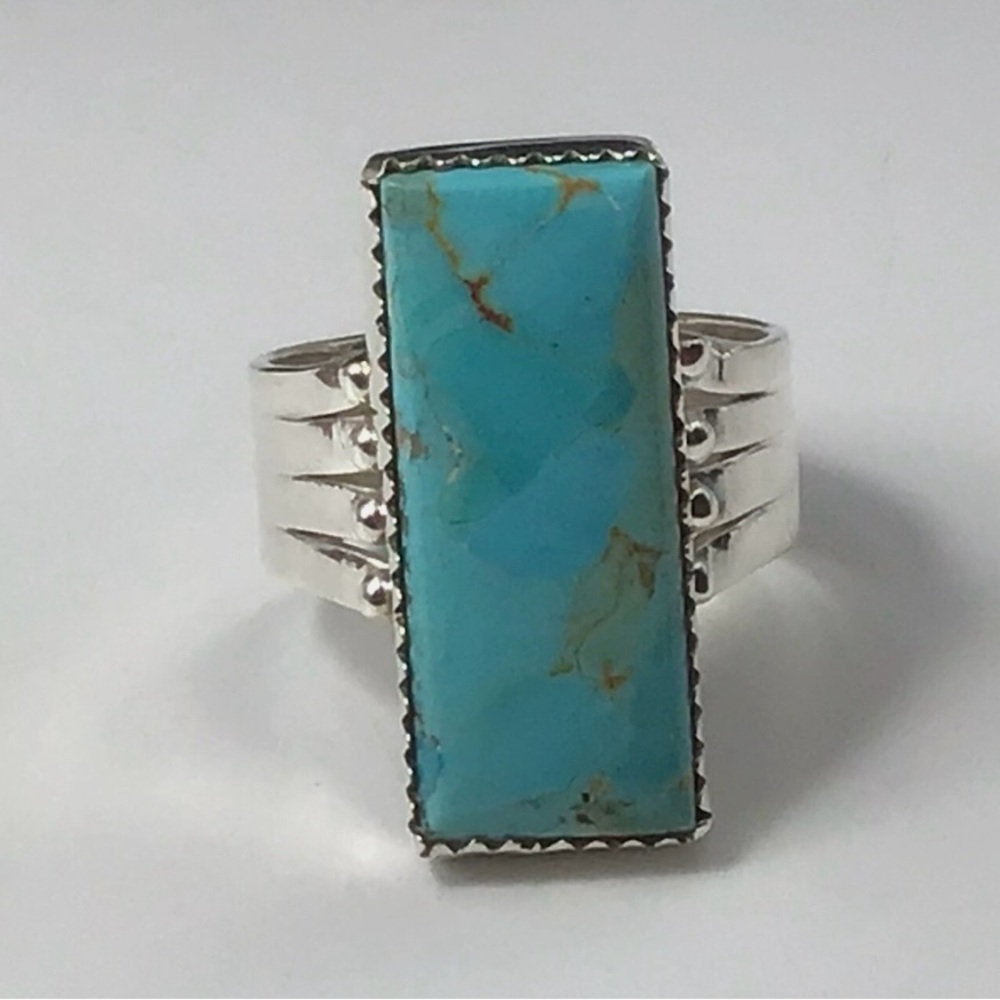 Sterling Silver Turquoise Ring Size 5